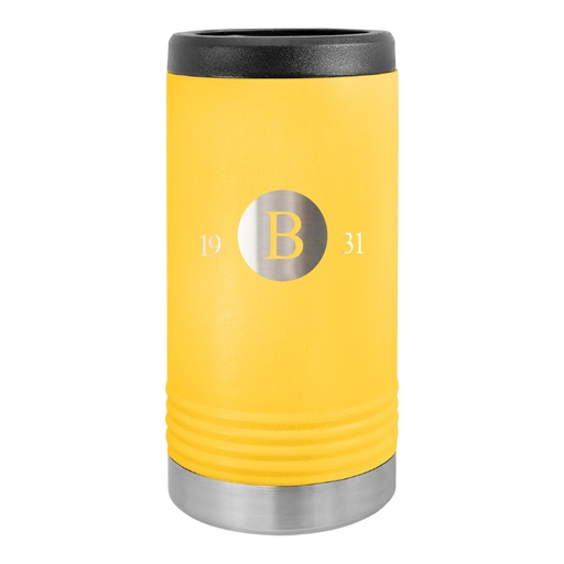 YELLOW POLAR CAMEL STAINLESS SLIM BEVERAGE HOLDER
